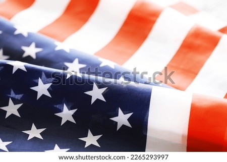 American Flag Wave Close Up for Memorial Day