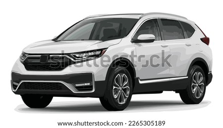 Suv mpv realistic family japan car coupe sport colour white elegant new 3d urban electric c s e200 class power style model lifestyle business work modern art design vector template isolated backgroud Royalty-Free Stock Photo #2265305189