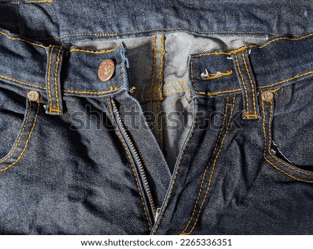 the appearance of jeans cloth in the form of pants