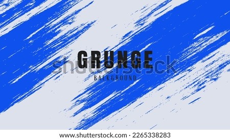 Abstract Blue Diagonal Line Grunge Texture In White Background