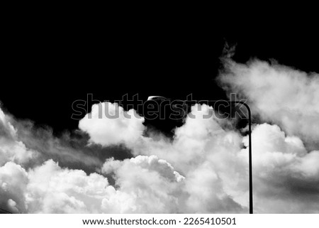 white clouds and clear background