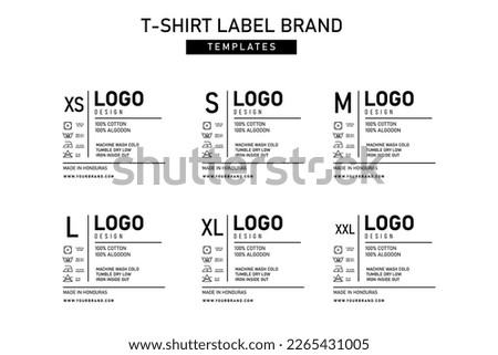 Clothing neck label simple tag concept vector design