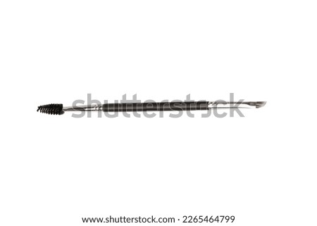 A brow brush isolated on a white background. Top view. 