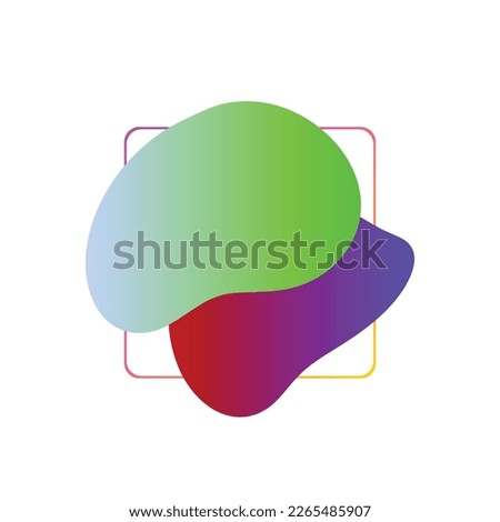 Colorful Minimalist Frame Isolated On Background. Vector Illustration