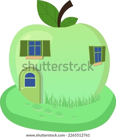 Cute Little Gnome Houses. Fairy Houses Clip art