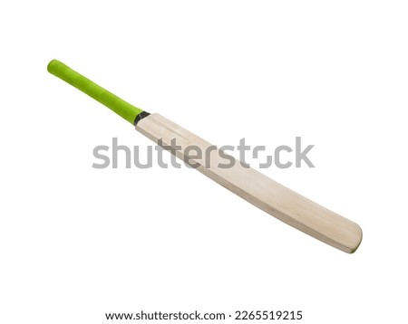 Cricket bat isolated on white background.