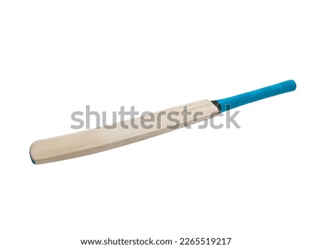 Cricket bat isolated on white background.