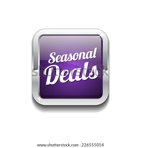 Seasonal Deal Purple Vector Icon Button