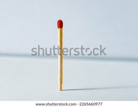 Isolated match on clear background