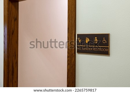 All Gender Restroom, wheelchair accessible