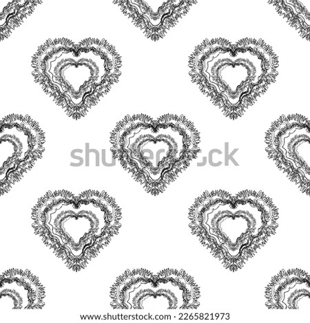 Seamless pattern of heart design.