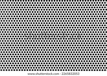 Perforated stainless gray metal sheet. Steel abstract background Royalty-Free Stock Photo #2265832053