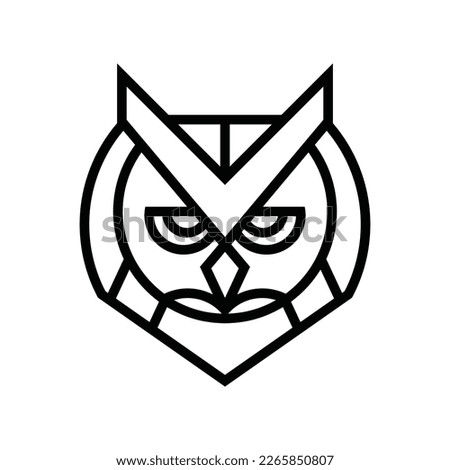 Owl Head Vector Logo Design Template