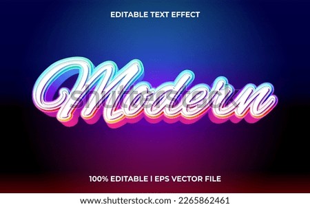 modern 3d text effect and editable text, template 3d style use for business tittle Royalty-Free Stock Photo #2265862461