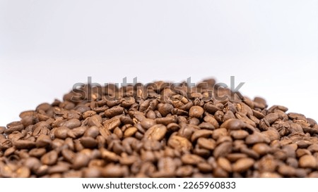 Coffee beans, background, texture, close-up
