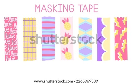 Masking tape, washi tape, tape, decoration, journal, planner, planner elements, printable, digital planner, note, notepad
