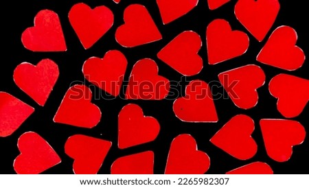 red heart on black background for valentine's day