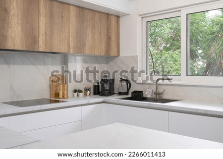 Interior photography of modern kitchen 