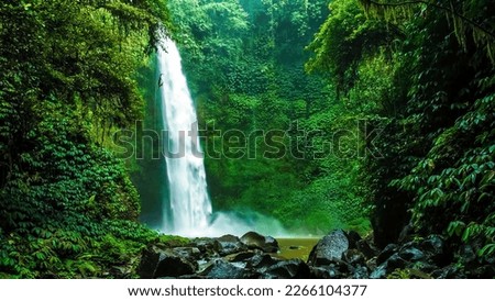 Nungnung Waterfall in Bali, Indonesia