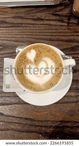 a cup of coffee latte for breakfast 