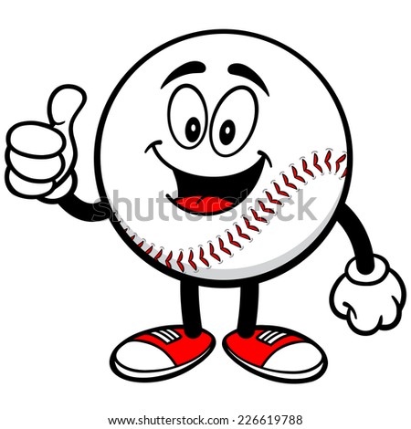 Baseball Mascot with Thumbs Up