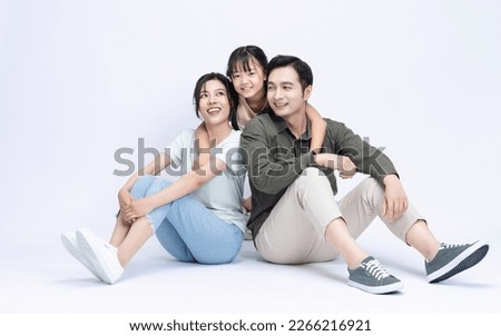Image of Asian family on background Royalty-Free Stock Photo #2266216921
