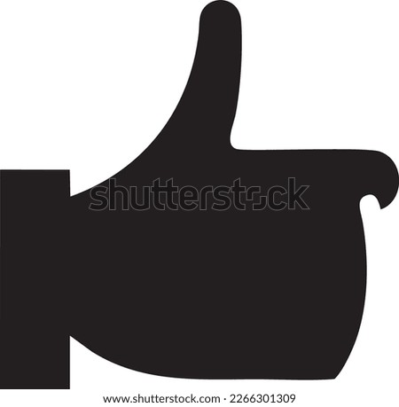 Hand symbol icon isolated image. Illustration of the human finger in black design image. EPS 10 