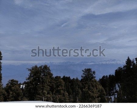Snowy peaks of Himalayas in February.  Perfect image for  Background purposes 
