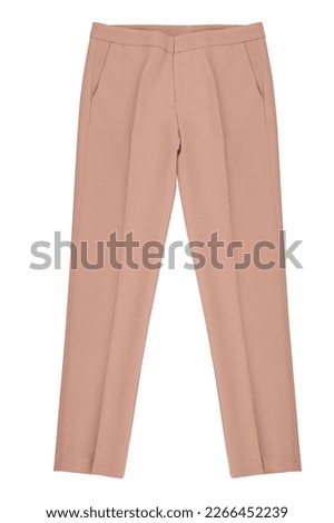Classic trousers on a white background. Women's clothing Royalty-Free Stock Photo #2266452239
