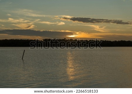Dramatic sunset over Florida Keys, USA