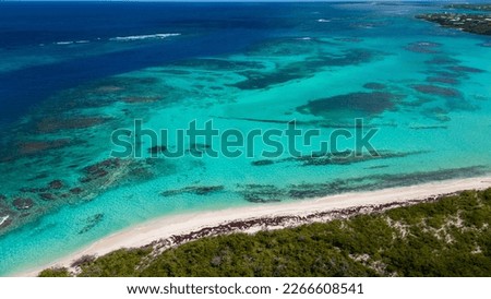 shoal bay east, Anguilla. Beautiful beach with turquoise sea. Crystalline waters of white sand, with plenty of shade from coconut trees. The best beach in the Caribbean. Royalty-Free Stock Photo #2266608541
