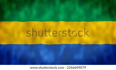 Gabon Waving Flag, Gabon Flag, Flag of Gabon Waving, Gabon Flag 4K