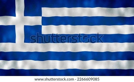 Greek flag waving in wind 4k. Realistic Greek Flag background. Greece Flag Closeup 4k. Greece EU European country flags 4k. Athens, Greece.