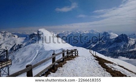 Serre Chevalier major ski resort in Southeastern France, near the Italian border, located in the Hautes-Alpes department, Provence-Alpes-Côte d'Azur region. Situated to the northeast of Écrins Nationa Royalty-Free Stock Photo #2266618355