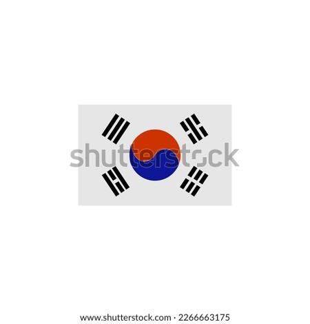 South Korea flags icon set, South Korea independence day icon set vector sign symbol