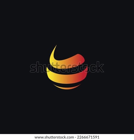 design logo circle abstract can editable and resize