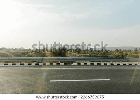 Delhi–Mumbai Expressway, Indian highways, traffic on Eastern Peripheral expressway, Kundli Manesar expressway, DelhiHaryana, India,  Royalty-Free Stock Photo #2266739075