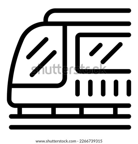 Train travel icon outline vector. World study. Tourism offer