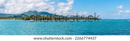 A view across the bay at Puerto Plata in the Dominion Republic on a bright sunny day Royalty-Free Stock Photo #2266774437