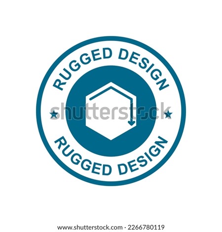 Rugged design badge logo design Suitable for information and business Royalty-Free Stock Photo #2266780119