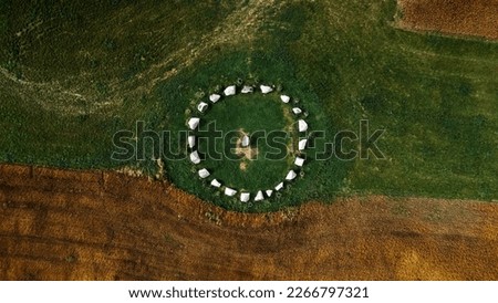 Circle of positive energy known as czech stonehenge