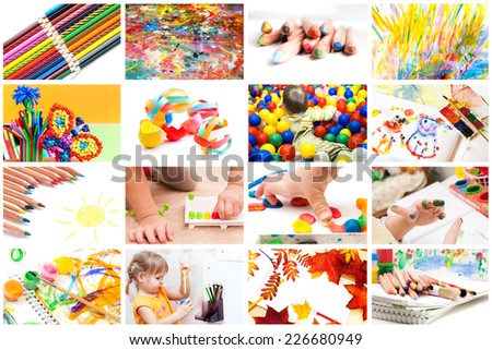 Children's creativity Royalty-Free Stock Photo #226680949