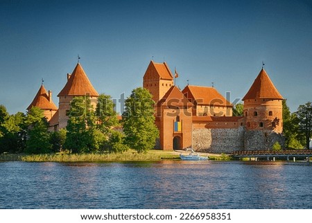 Trakai. Trakai island castle.
Trakai Castle is a castle of Vytautas and subsequent Lithuanian princes on an island in Lake Galve, opposite the more ancient castle of Keistut.