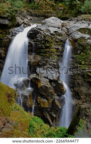 Nooksack falls in the North Cascades National Park, Washington Royalty-Free Stock Photo #2266964477