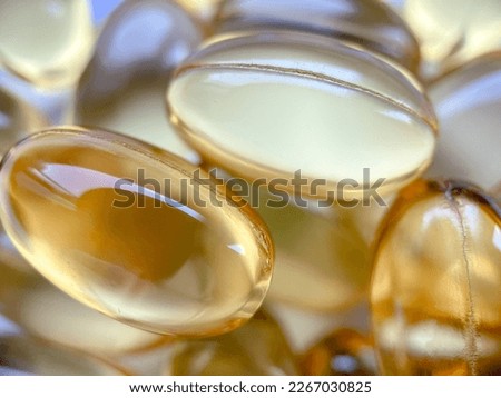 Close-up omega-3 capsules. Polyunsaturated fatty acids. The concept of a healthy lifestyle. Great for magazines and websites in the style of healthy, as well as in medicine
