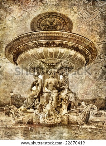 Parisian details -  decorative artistic toned picture