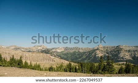 Magical View Of The Backcountry Of Grand Teton From Rendevous Mountain in Grand Teton National Park Royalty-Free Stock Photo #2267049537