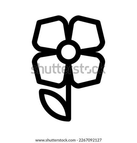 Showcase the beauty and elegance of your design with this stunning Black and White flower Icon. Perfect for graphic designs, logos, mobile apps, posters and more. 
