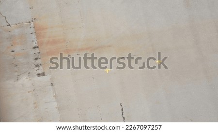 crack road texture background with yellow arrow