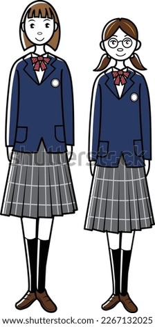 Clip art of middle and high school students